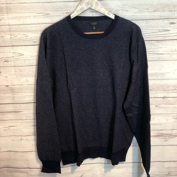 NWT J. Crew Cotton cashmere pique Crewneck sweater - Picture 2 of 5